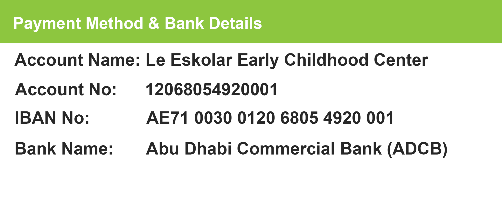 Tuition Fee Structure – Le Eskolar